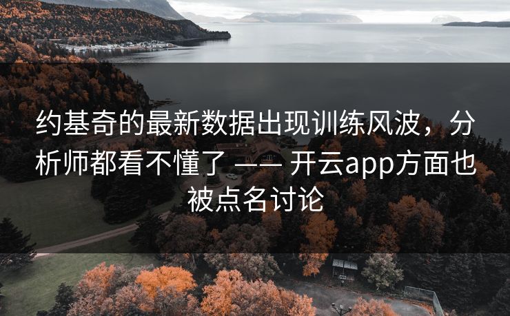 约基奇的最新数据出现训练风波，分析师都看不懂了 —— 开云app方面也被点名讨论